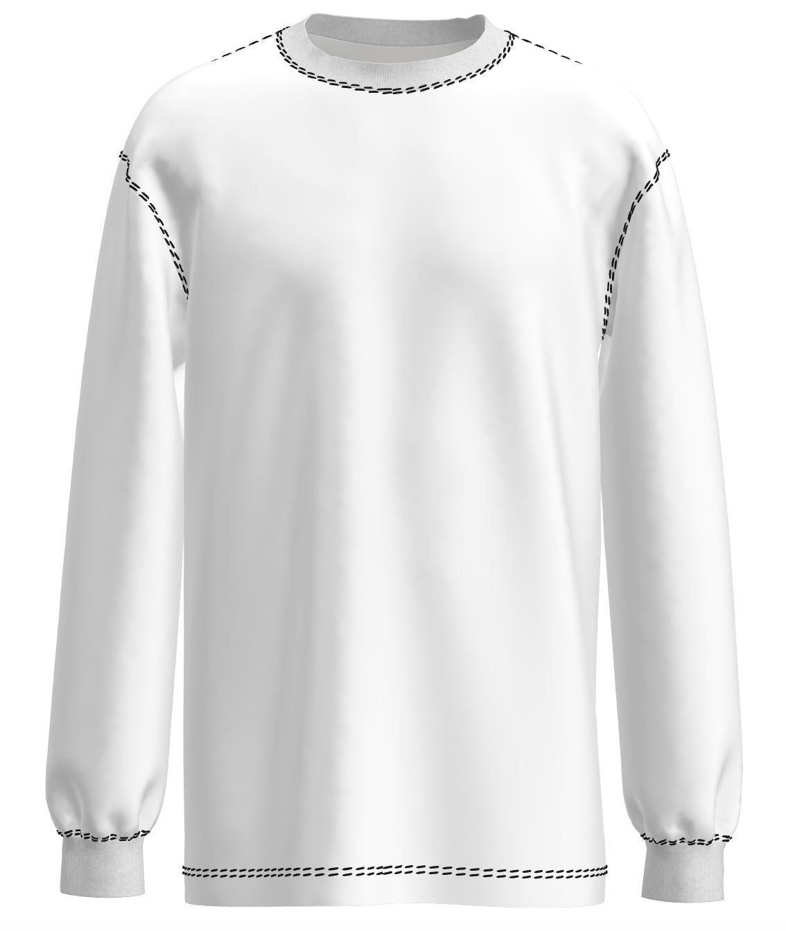 Classic Long Sleeve Shirt Digital Assets featuring a production-ready long sleeve shirt template with professional garment design resources.